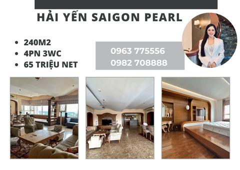  Saigon Pearl - Cho thuê căn hộ đập thông 4 phòng ngủ, tổng diện tích 240m2 