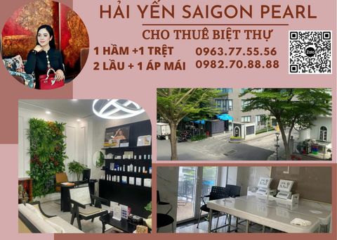  Saigon Pearl - Cho thuê Biệt thự - Villa Saigon Pearl Lô góc 02 Mặt tiền - Diện tích sàn 750m2 