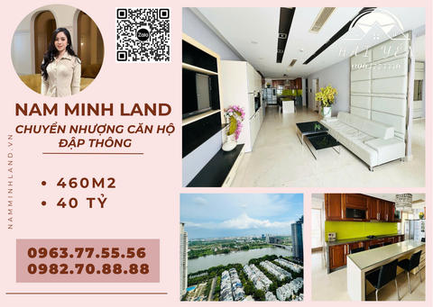  Bán căn hộ Saigon Pearl Đập thông 4 căn hộ 460m2- Diện tích cực rộng, view ngắm bao quát thành phố 