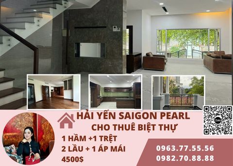 Saigon Pearl - Cho thuê Biệt thự - Villa Saigon Pearl tổng diện tích 600m2 