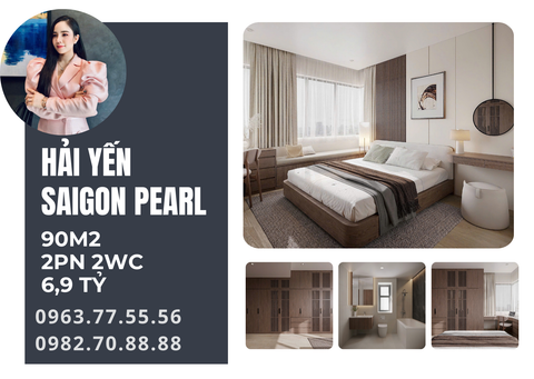  Nam Minh Land - Bán CH 2PN 90m2 – Saigon Pearl, nhà sửa lại hoàn toàn mới, đầy đủ nội thất 