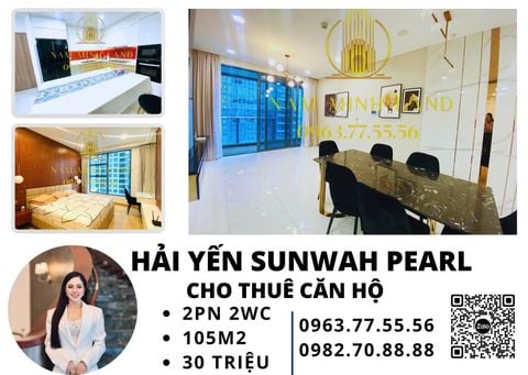  Sunwah Pearl - Cho thuê căn hộ 2 phòng ngủ - 110m2 - Tòa SH 