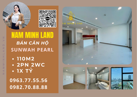  Bán căn hộ Sunwah Pearl 2 Phòng ngủ 110m2- View sông triệu đô, nhà trống 