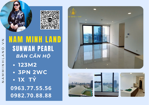  Bán căn hộ Sunwah Pearl 3 Phòng ngủ 123m2- View sông Sài Gòn, nhà trống 