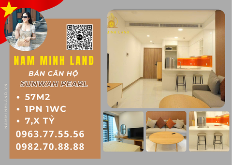  Bán căn hộ Sunwah Pearl 1 Phòng ngủ 57m2- View nội khu, nội thất đầy đủ 