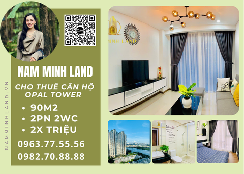  Cho thuê căn hộ Opal Tower 2 phòng ngủ 90m2- View Landmark cực đỉnh 