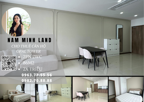  Cho thuê căn hộ Opal Saigon Pearl 2 phòng ngủ 86m2 đầy đủ nội thất, view đẹp 