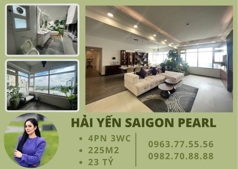  Saigon Pearl - Bán 2 căn hộ liền kề gồm 4 Phòng ngủ DT 225m2 - Nội thất đẹp. Đang sẵn hợp đồng thuê 60 triệu / tháng 
