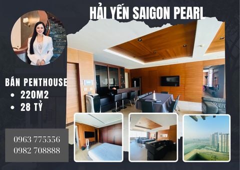  Bán căn hộ Saigon Pearl Penthouse 220m2- Đẳng cấp căn hộ cao cấp nhất dự án 