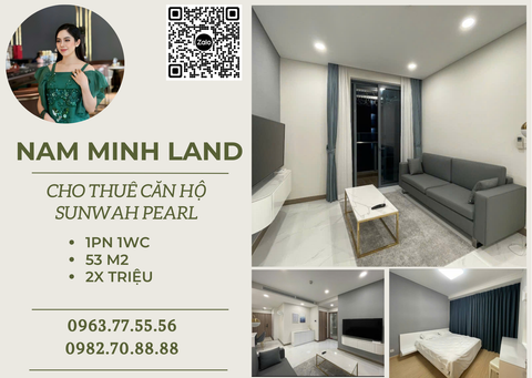  Cho thuê căn hộ Sunwah Pearl 1 phòng ngủ 54m2 - Đầy đủ nội thất, view đẹp nhất tòa White House 