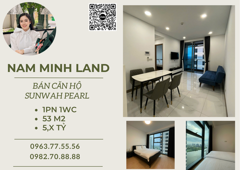  Bán căn hộ Sunwah Pearl 1 phòng ngủ 53m2 view sông, có sẵn hợp đồng thuê 