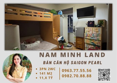  Bán căn hộ Saigon Pearl 3 Phòng ngủ 141m2 - View thành phố, Layout đẹp 