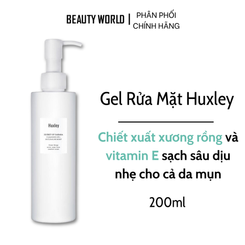 Gel Rửa Mặt Huxley Secret Of Sahara Cleansing Gel Be Clean, Be Moist 200ml