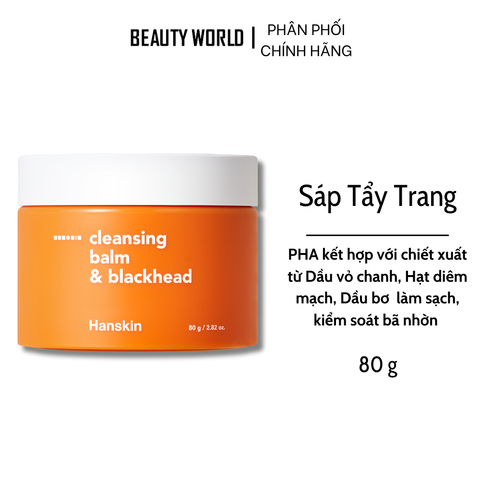 Sáp Tẩy Trang Dành Cho Da Khô HANSKIN PORE CLEANSING BALM AHA 80g