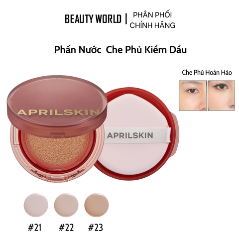 Phấn Nước Che Phủ Hoàn Hảo Aprilskin Hero Cushion