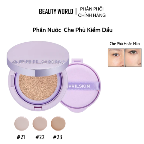 Phấn Nước Kiềm Dầu Mỏng Nhẹ Aprilskin Ultra Slim Cushion (15g)