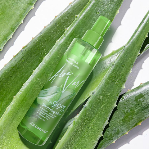 Xịt khoáng lô hội dưỡng ẩm và làm dịu da  ARUMORE ALOE VERA SOOTHING MIST 200ml
