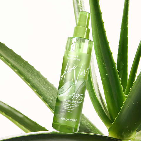 Xịt khoáng lô hội dưỡng ẩm và làm dịu da  ARUMORE ALOE VERA SOOTHING MIST 200ml