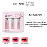 Bộ son dưỡng Secret Key Sweet Glam Tint Glow - Set Mini Kit (3x1.5g)