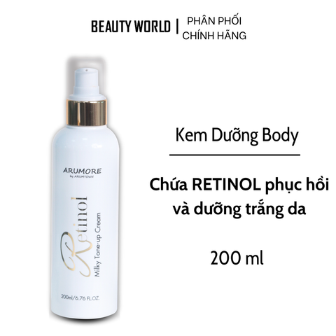 Kem dưỡng trắng body Arumore Retinol Milky Tone-up Cream