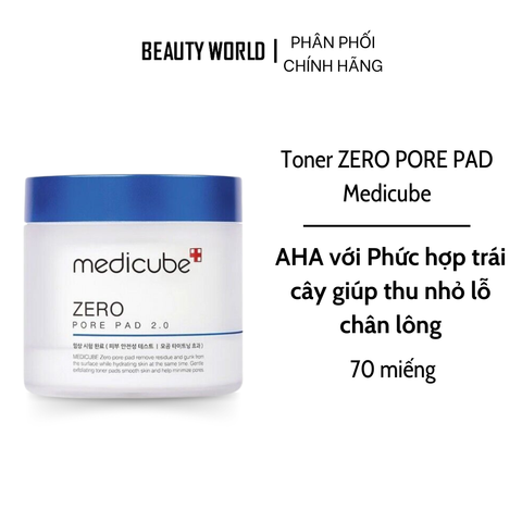 Toner pad thu nhỏ lỗ chân lông Medicube Zero Pore Pad 2.0