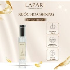 Nước Hoa SHINING Eau De Parfum chính hãng LAPARI Mùi hương nhẹ nhàng, quyến rũ, bí ẩn dung tích 15ml