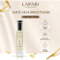 Nước Hoa SWEETNESS Eau De Parfum Chính hãng LAPARI Mùi hương sang trọng, quyến rũ, dung tích 15ml