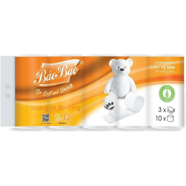  Giấy Vệ Sinh Có Lõi 10 Cuộn Gấu Trúc 