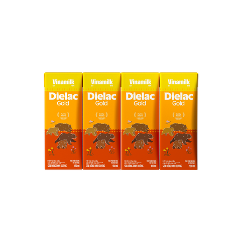 Dielac Alpha Gold 180ml, lốc 4 hộp