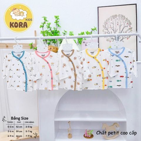 Áo dài tay sơ sinh Kora kids
