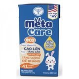 Sữa pha sẵn Metacare Eco xanh 110ml, lốc 4 hộp