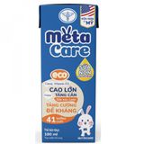 Sữa pha sẵn Metacare Eco xanh 180ml, lốc 4 hộp