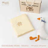 Chăn thêu Waffle Molli
