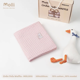 Chăn thêu Waffle Molli