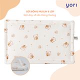 Gối bông Muslin Yori 8 lớp