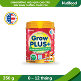 Sữa bột Grow Plus đỏ từ 0-12 tháng Nutifood, 350g