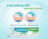 Khăn lau hạ sốt Papie 0m+ và 3m+, hộp 5 gói