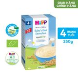 Bột ăn dặm khởi đầu Hipp Semolina, 4m+