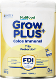 Sữa Grow Plus Colos Immunel Nutifood 0+ 800g ( từ 0-12 tháng)