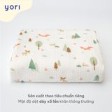 Khăn tắm cotton Muslin nhăn Yori 4 lớp 120x120cm
