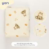 Khăn tắm cotton Muslin nhăn Yori 4 lớp 120x120cm
