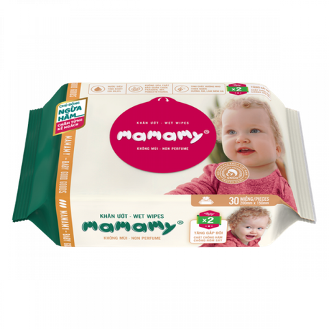 Khăn ướt Mamamy không mùi, 100 tờ