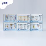 Khăn sữa Muslin Yori họa tiết, hộp 10 cái 30x30cm
