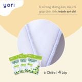 Khăn sữa cao cấp 4 lớp Yori, 30x30cm