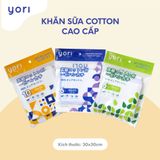Khăn sữa cao cấp 4 lớp Yori, 30x30cm