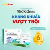 Gạc rơ lưỡi Midkid cho bé từ sơ sinh, hộp 15 gói