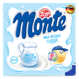 Váng sữa Monte Classic, lốc 4 hũ