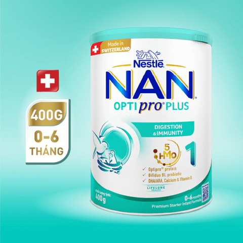 Nan 1 Thụy Sĩ cho bé từ 0-6 tháng, 400g