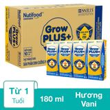 Sữa Grow PLus sữa non Nutifood, 180ml, thùng 48 hộp