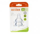Vỉ 2 núm Wesser cổ rộng size L